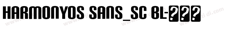 Harmony0S Sans_SC Bl字体转换